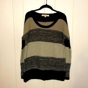 Lineamaglia Striped Scoop Neck Sweater